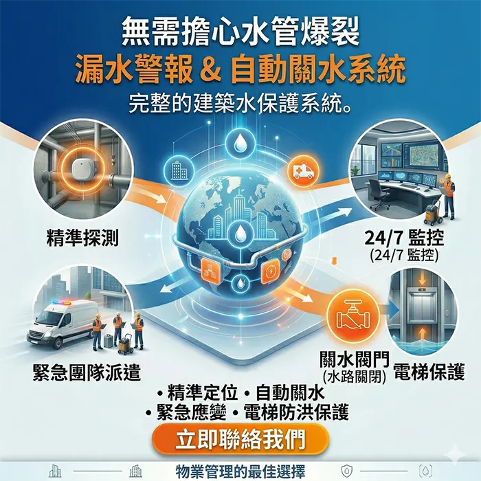 大廈爆水管怎麼辦